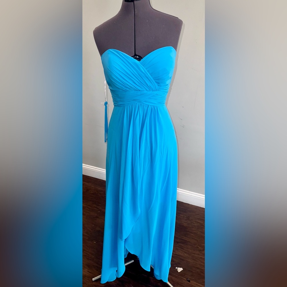 Pretty Maids Strapless‎ Turquoise Dress
